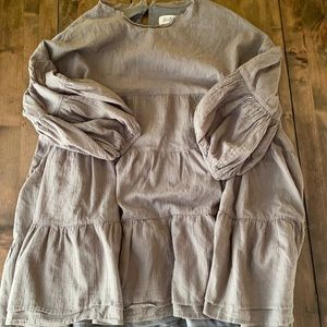 Vici olive green layered dress